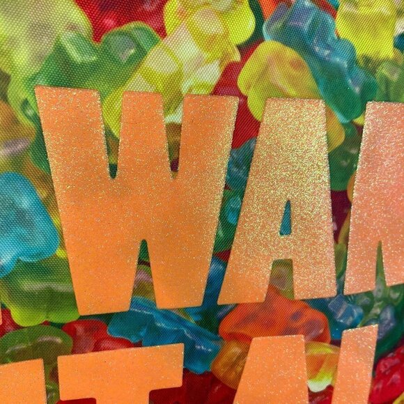 I Want It All Gummie Bears Vinyl Double Handle Tote Bag - Picture 5 of 6